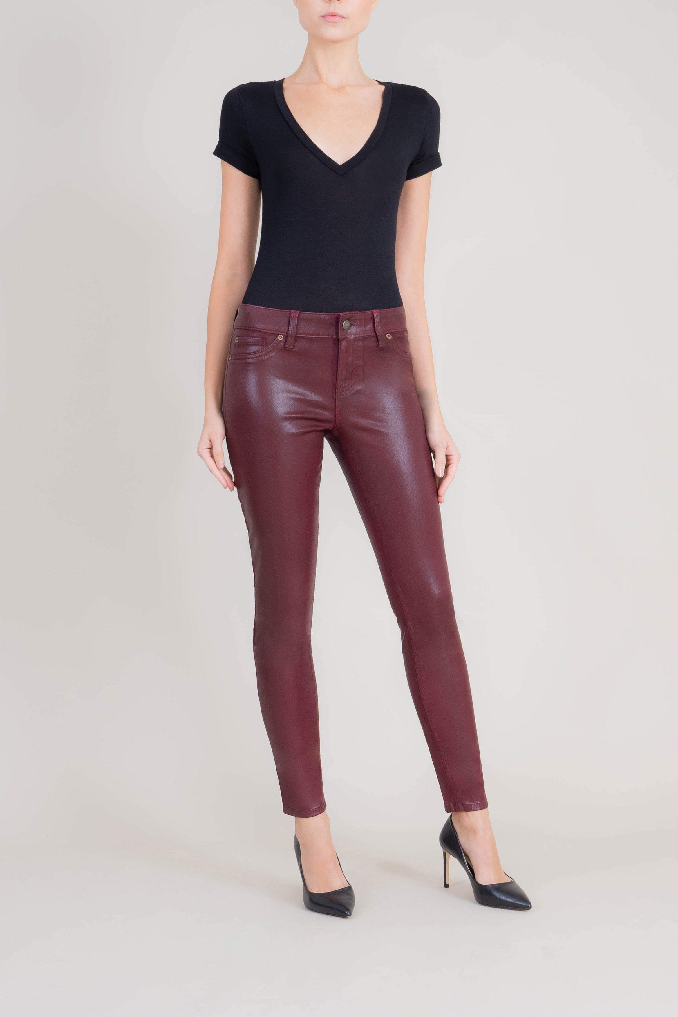 Eco-Leather Skinny Jeans – level99jeans - Main Image