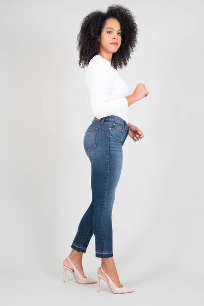 Holly Exposed Button Vintage Straight - level99jeans