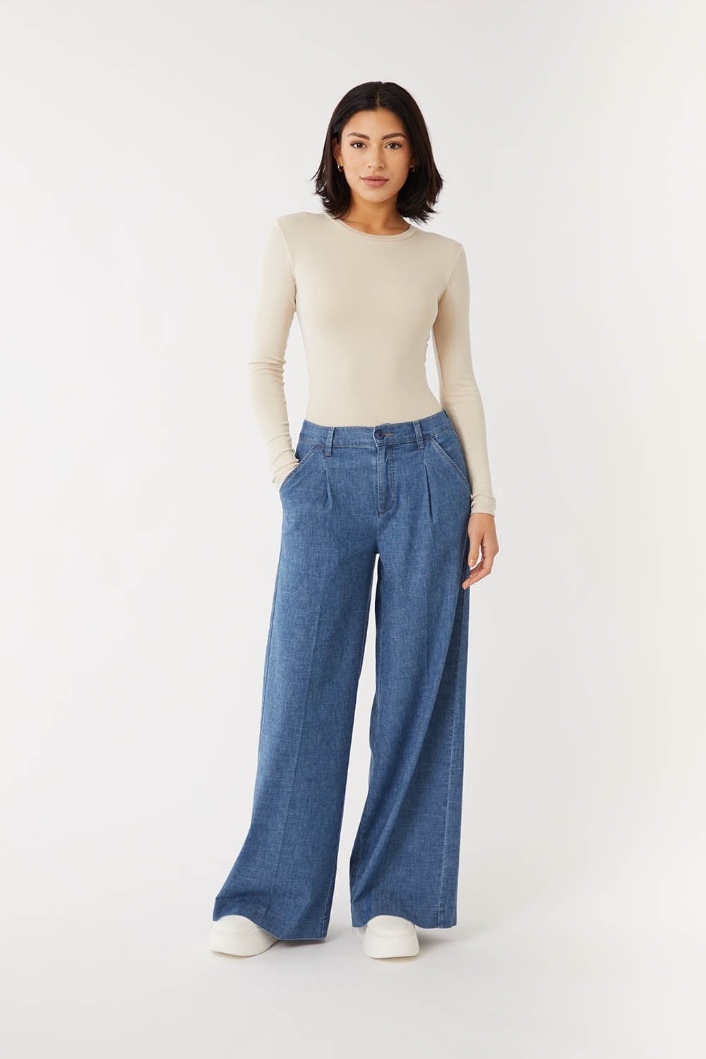 Denim by Nature™ Brooke Wide Leg Pant