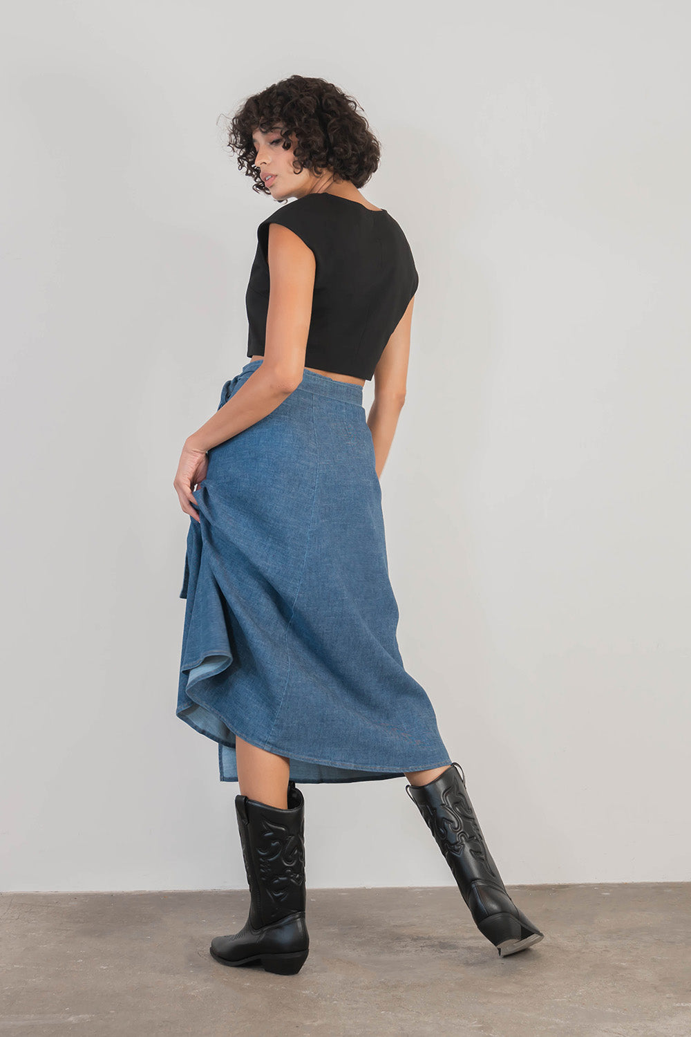 Denim by Nature™ Evelyn Wrap Skirt