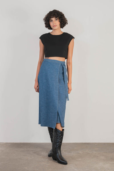 Denim by Nature™ Evelyn Wrap Skirt