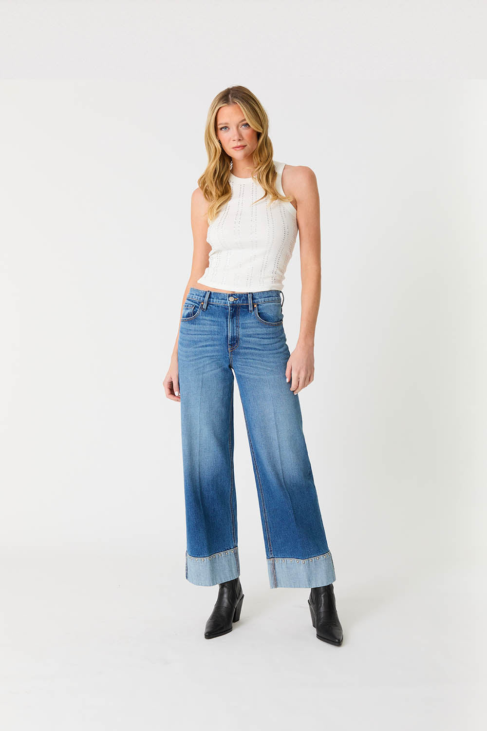 Parker Studded Hem Jean