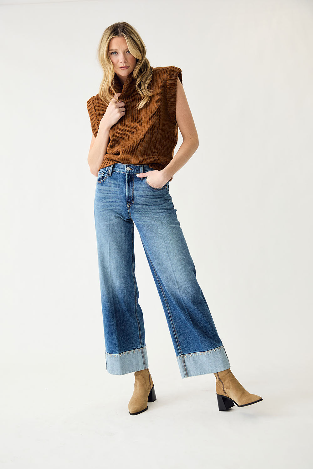 Parker Studded Hem Jean