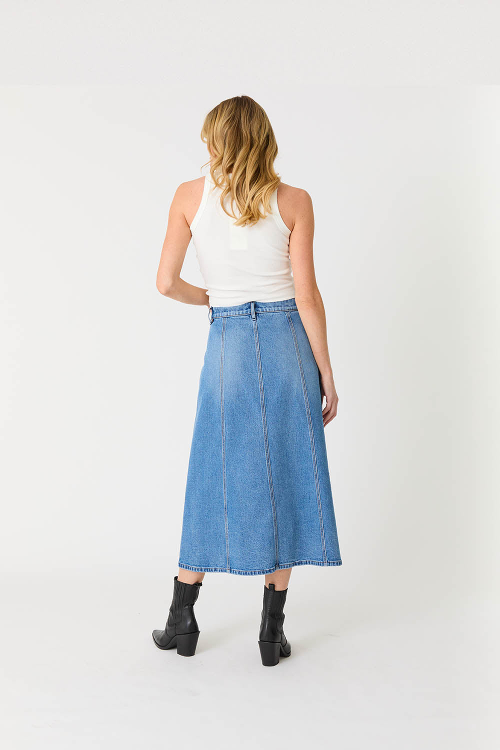 Parker Studded Denim Skirt