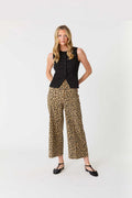 Sophia Effortless Leopard Print Pant