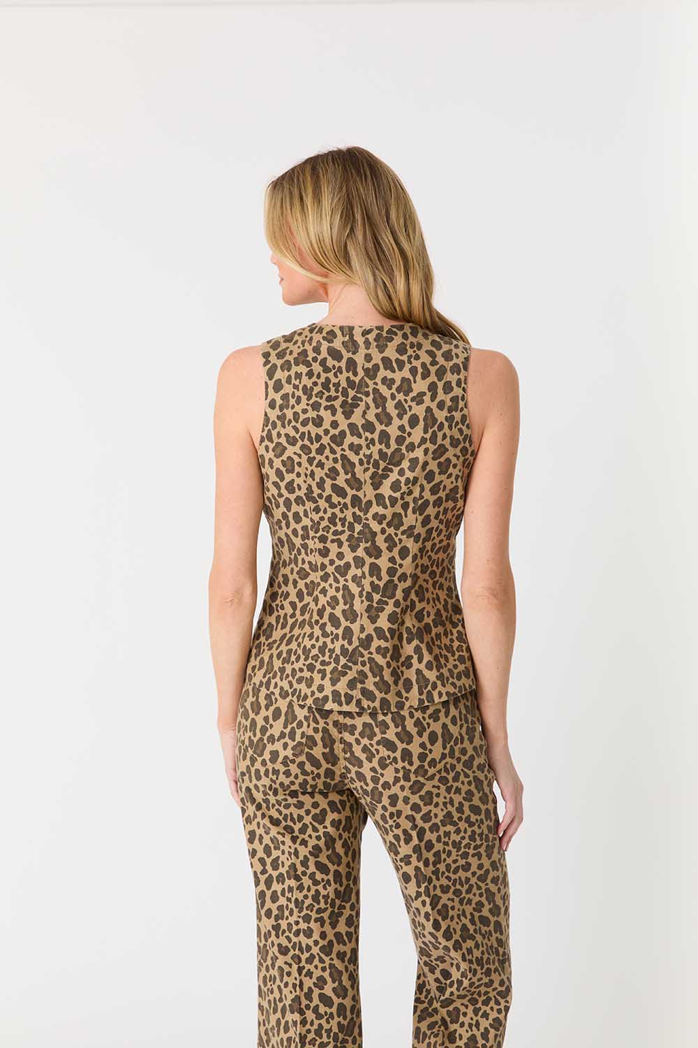 Sophia Leopard Print Vest