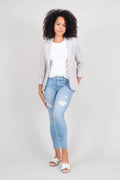 Loretta Zebra Print Blazer - level99jeans
