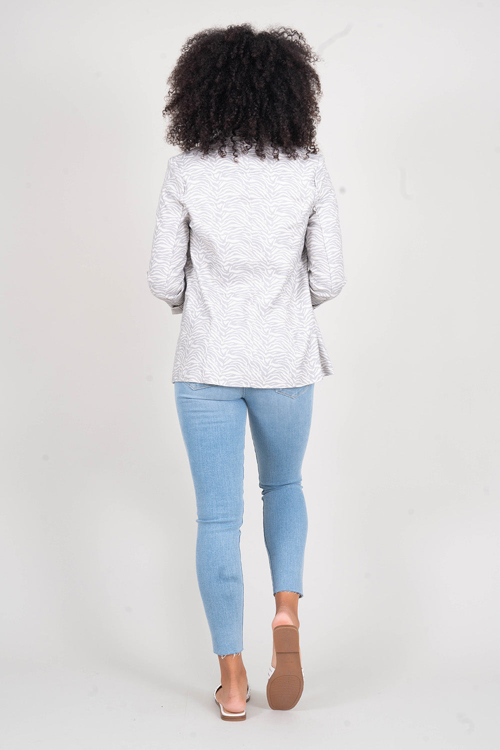 Loretta Zebra Print Blazer - level99jeans