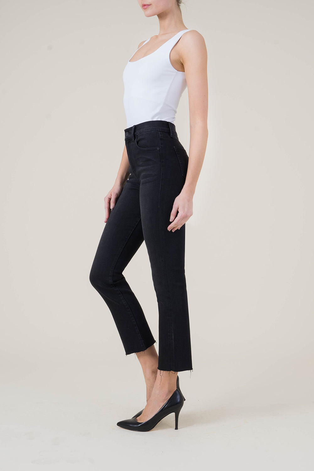 Level 99 Jeans | Classic 5pkt High Rise Straight Crop – level99jeans