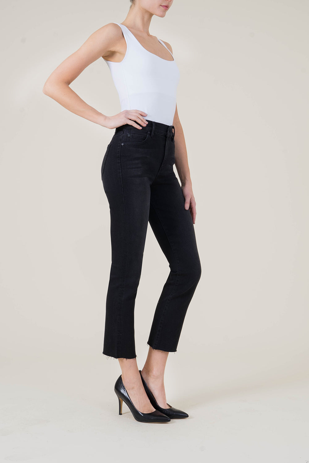 High Rise Straight Crop - level99jeans