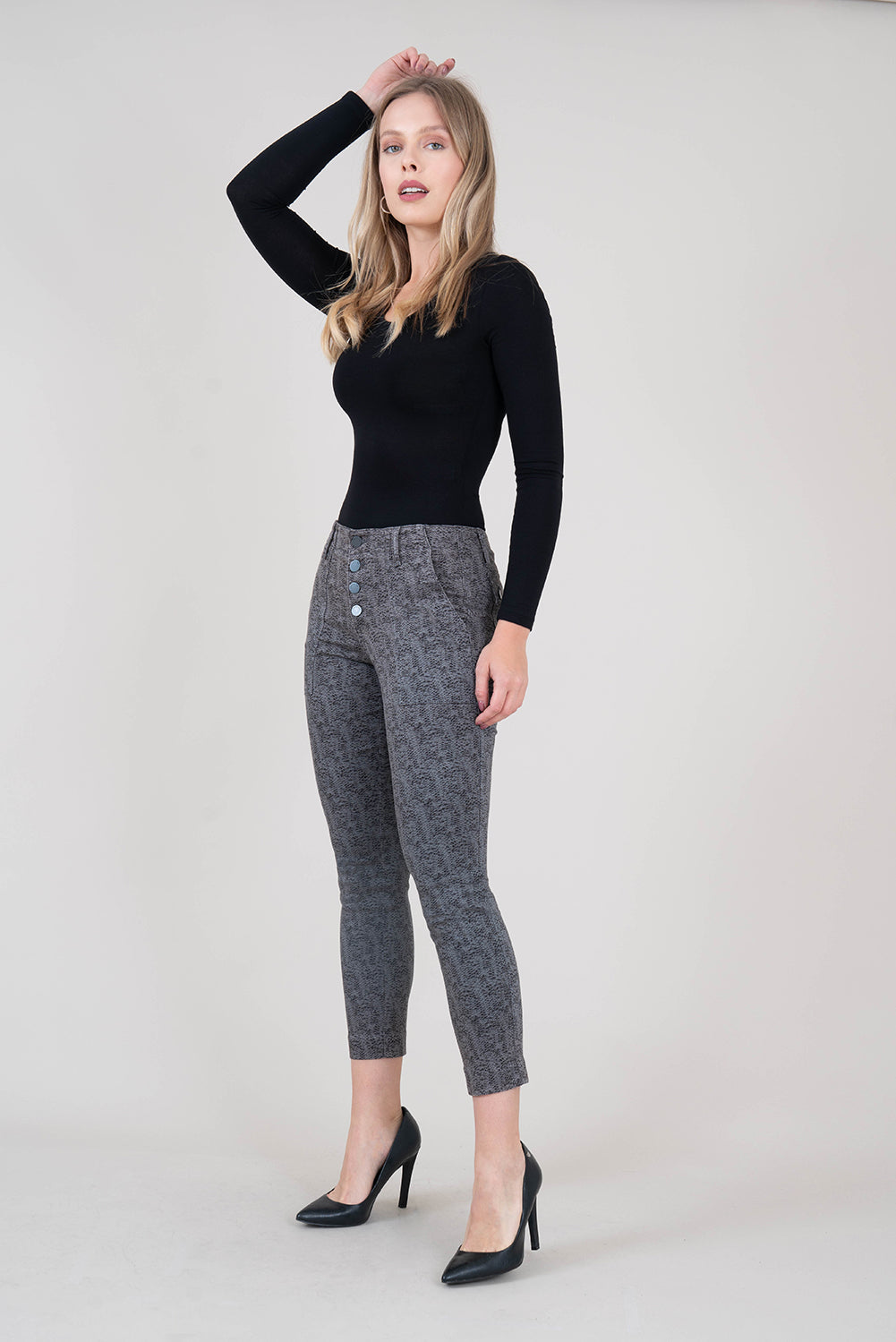 Aiden Exposed Button Pant - level99jeans