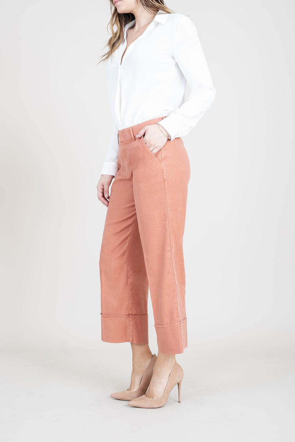Lauren Linen Crop Pant - level99jeans