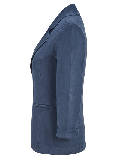Loretta Stretch Linen Blazer - level99jeans
