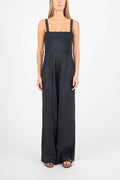 Marine Smocked Jumpsuit