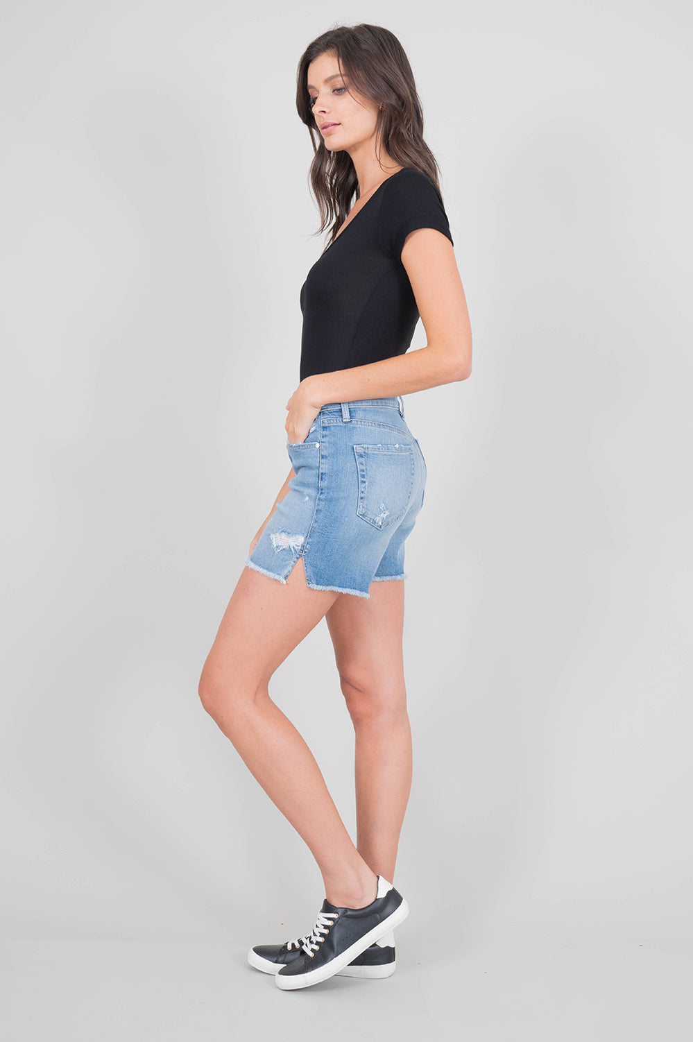 Morgan Button Fly Short - level99jeans