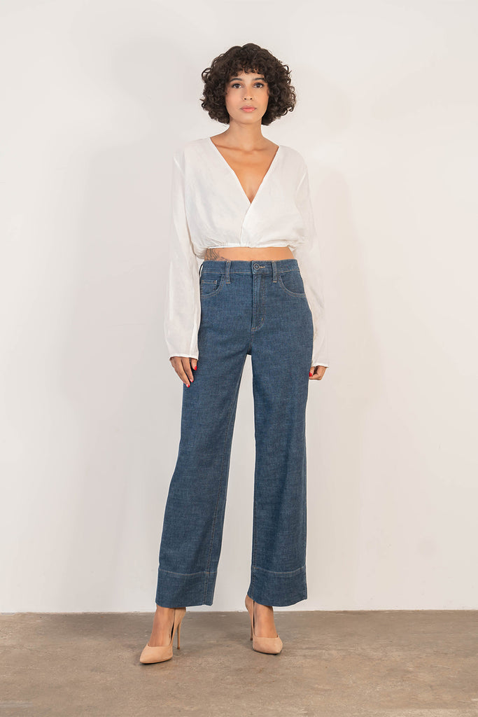 Denim by Nature™ Jena Wide Leg - Ankle Length