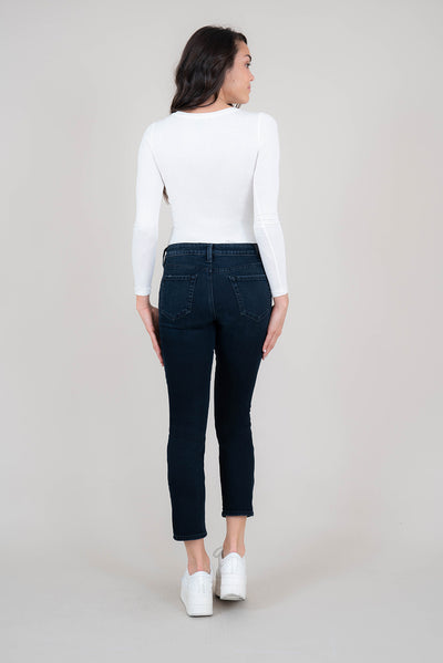 Holly Exposed Button Vintage Straight - level99jeans