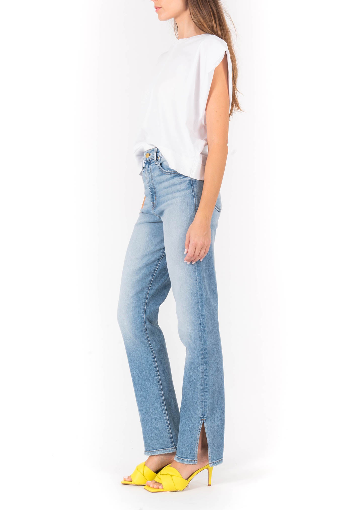 Cara Side Slit Slim Straight