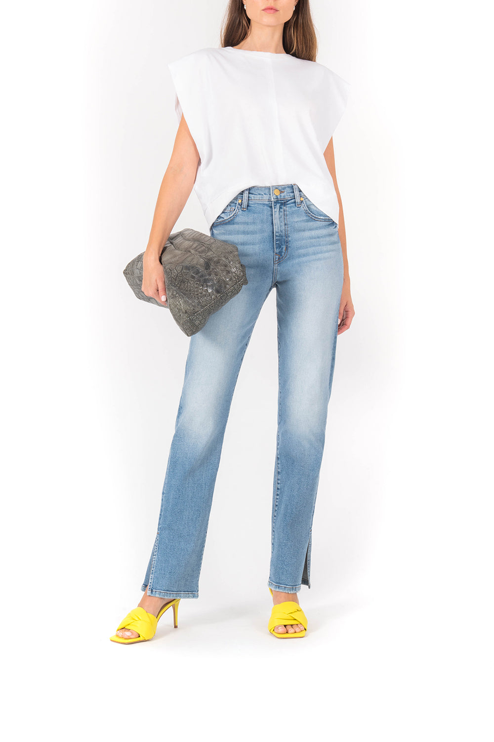 Cara Side Slit Slim Straight