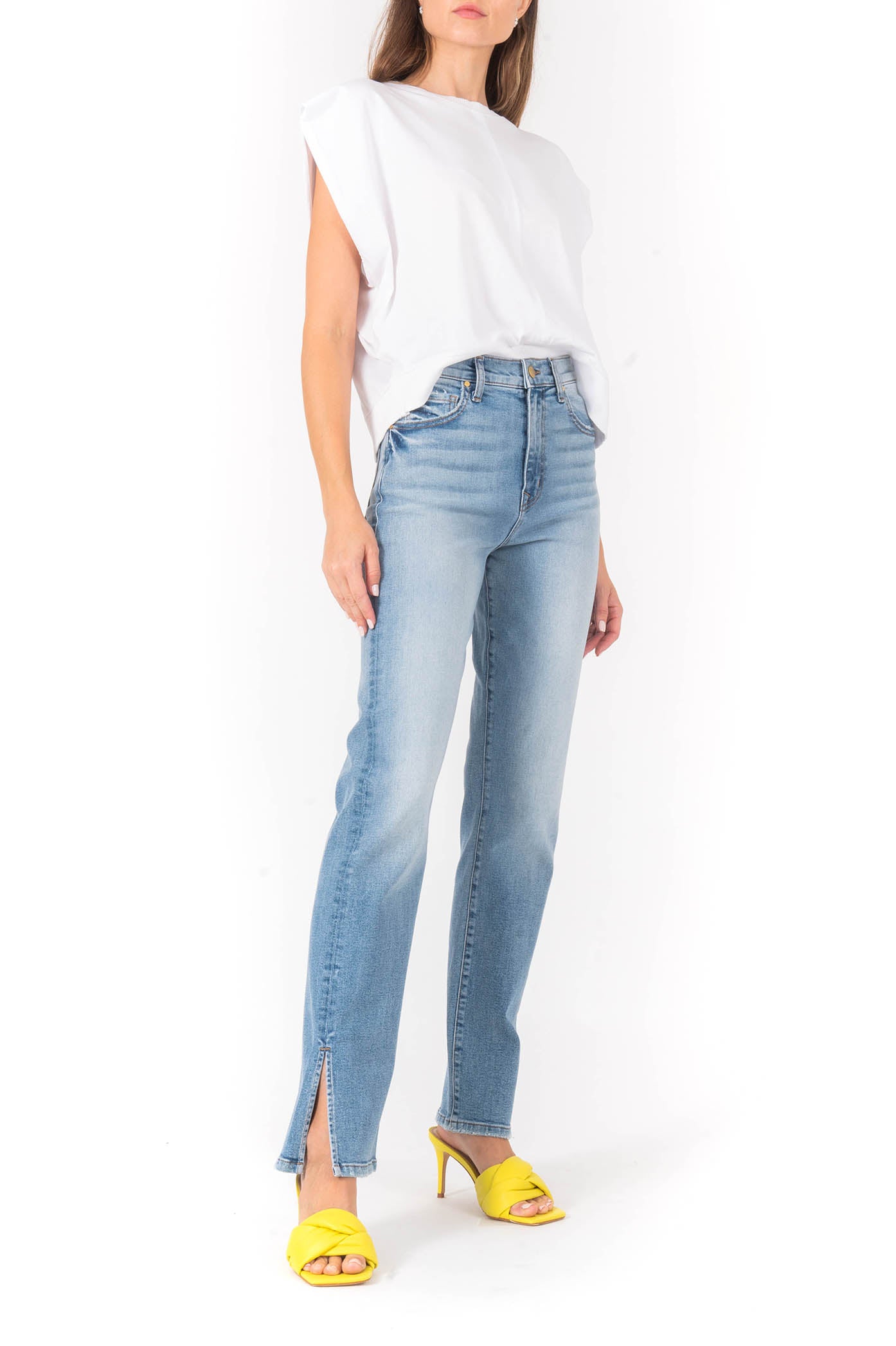 Cara Side Slit Slim Straight