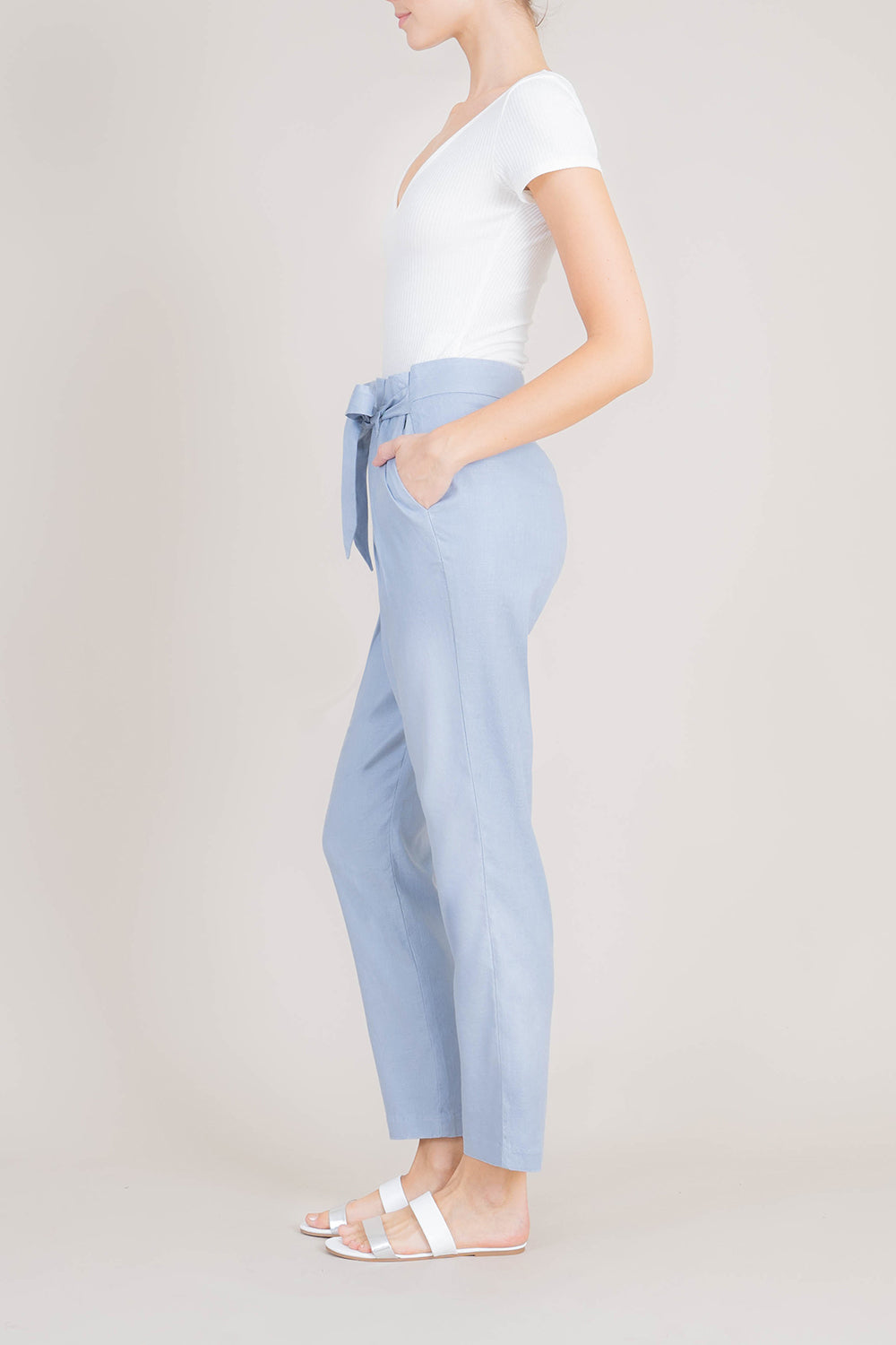 Cynthia Tie Waist Pant - level99jeans