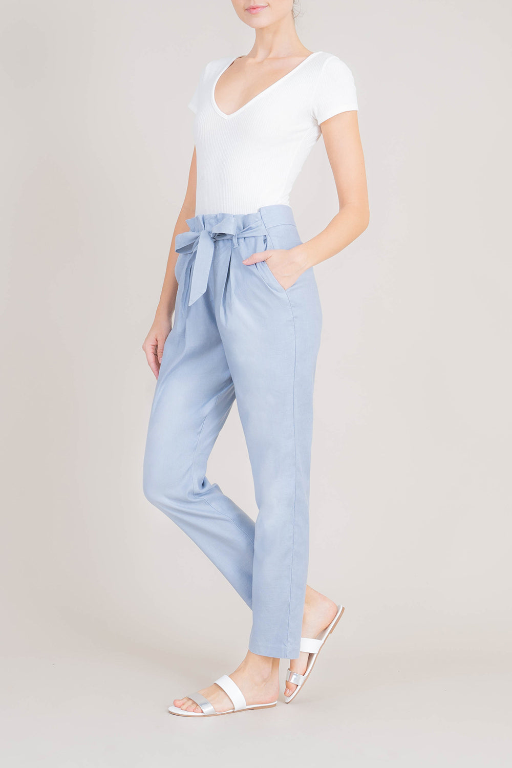Cynthia Tie Waist Pant - level99jeans