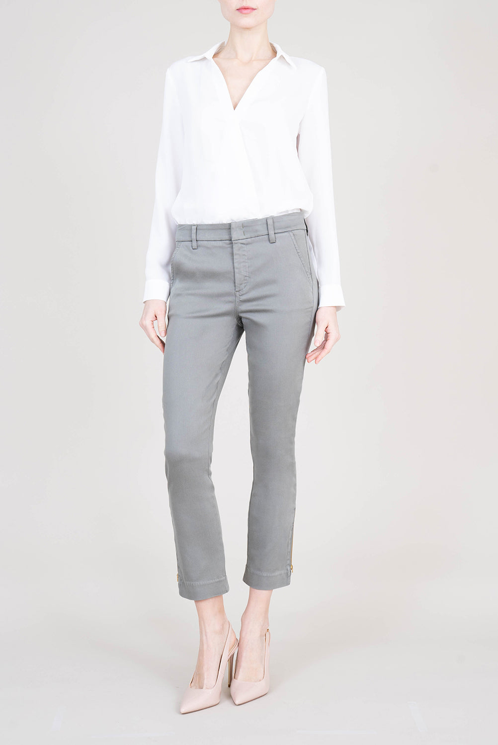 Brittany Zipper Hem Trouser - level99jeans