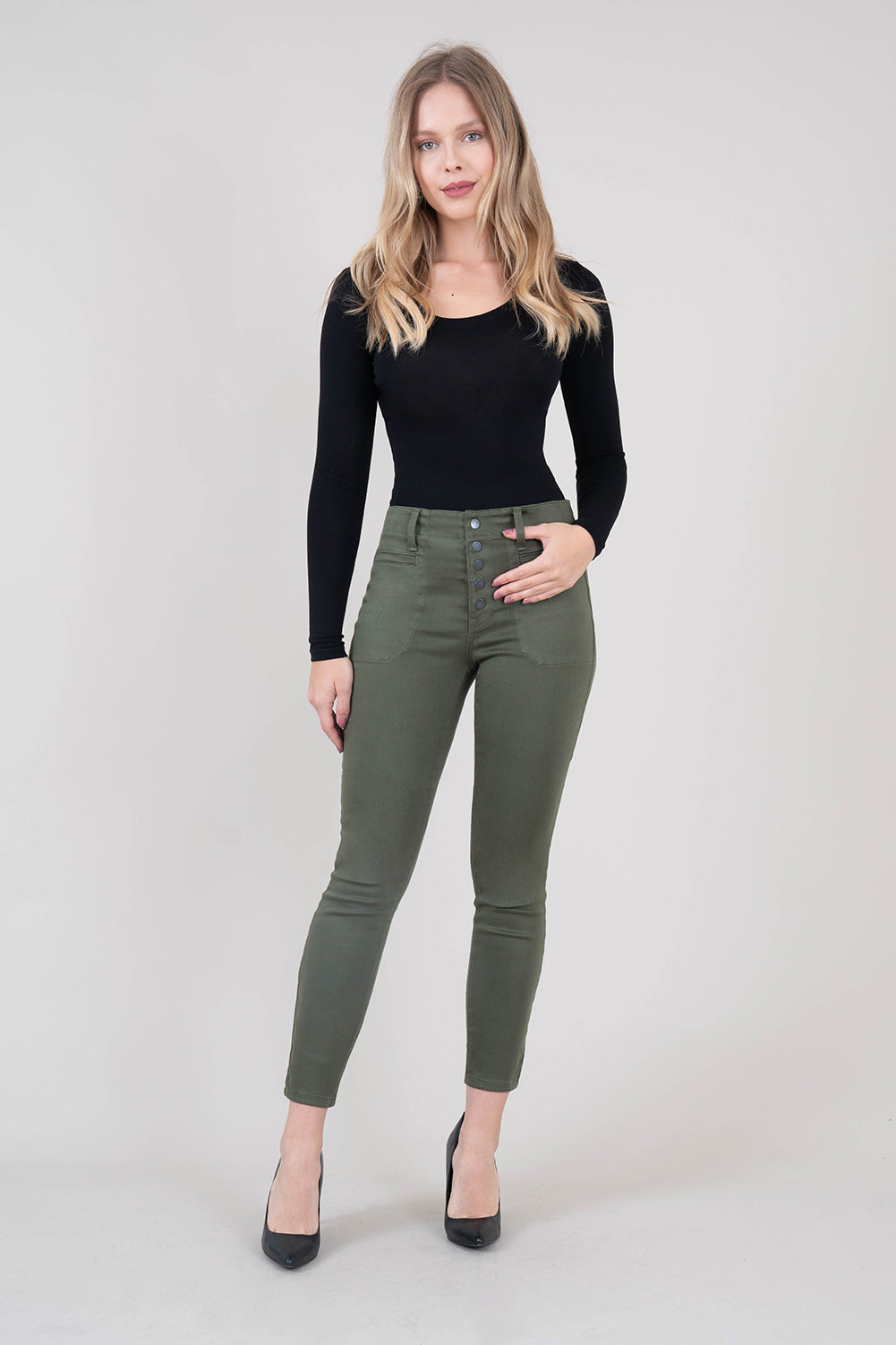 Petra Exposed Button Fly - level99jeans