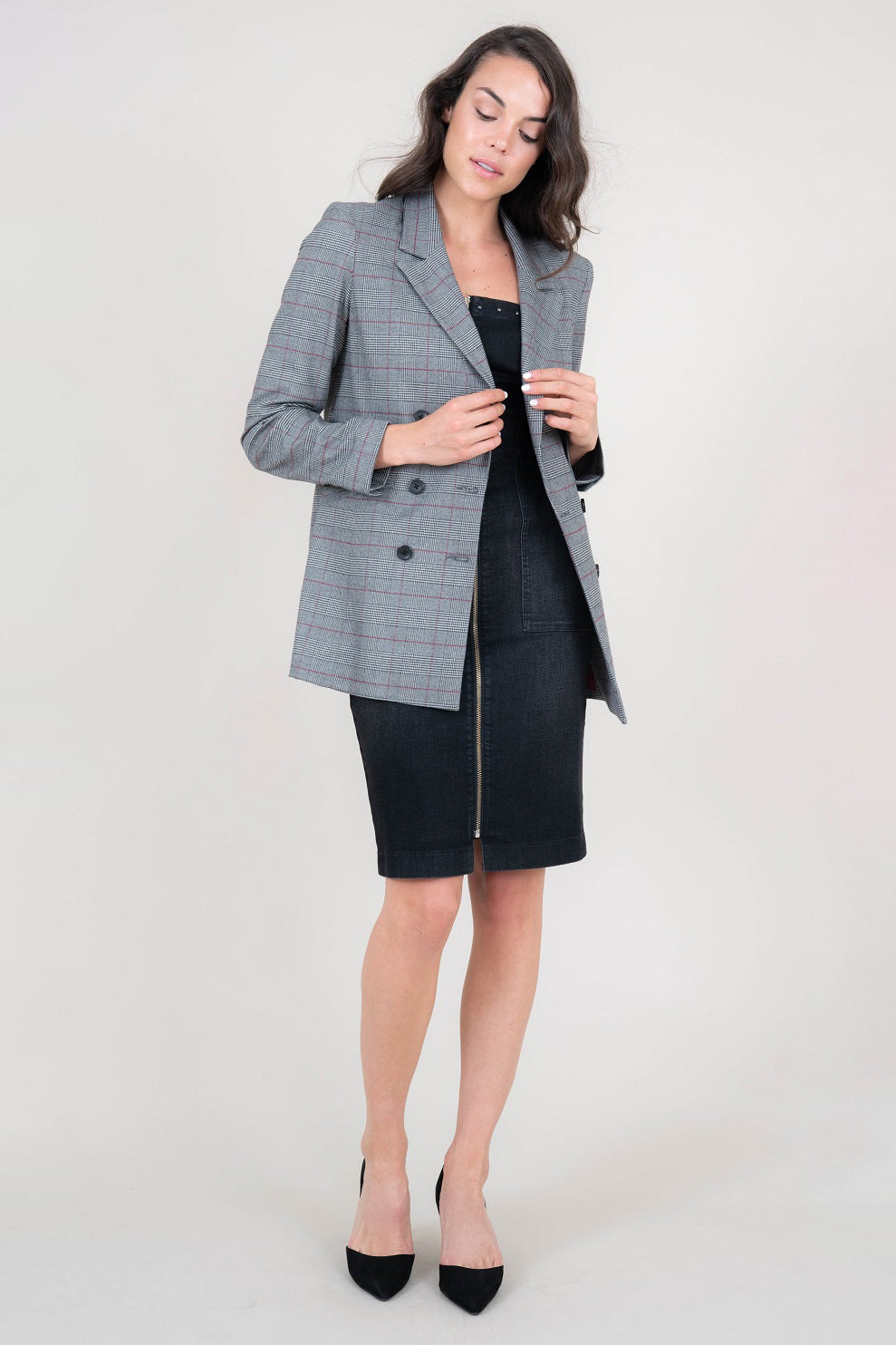 Irina Plaid Blazer - level99jeans