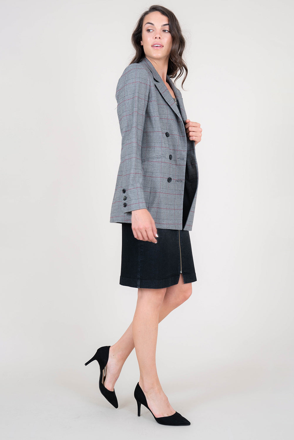 Irina Plaid Blazer - level99jeans