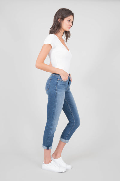 Lily Midrise Rolled Crop - level99jeans