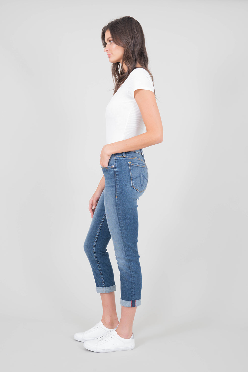 Lily Midrise Rolled Crop - level99jeans